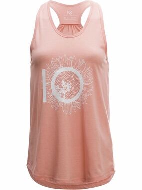 Tentree Luna Racerback Sunflower Logo Tank Top - Performance
